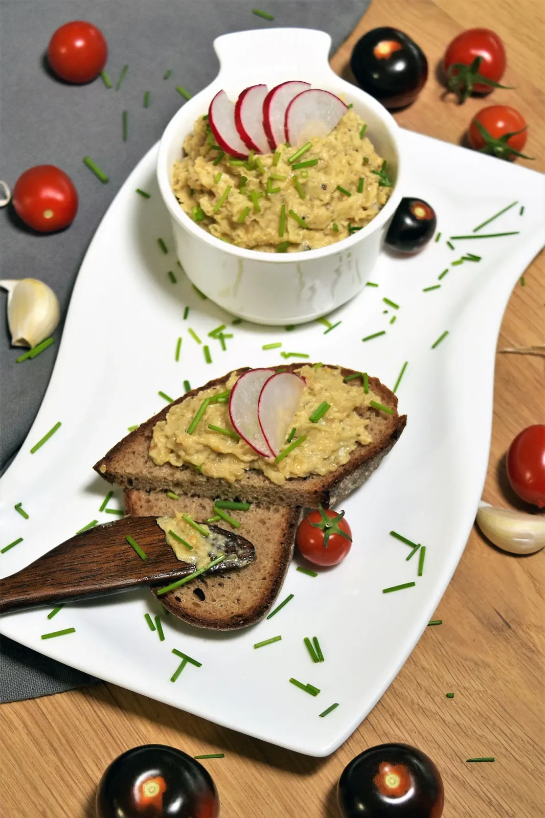 Auberginen Brotaufstrich Rezept zum Früstück