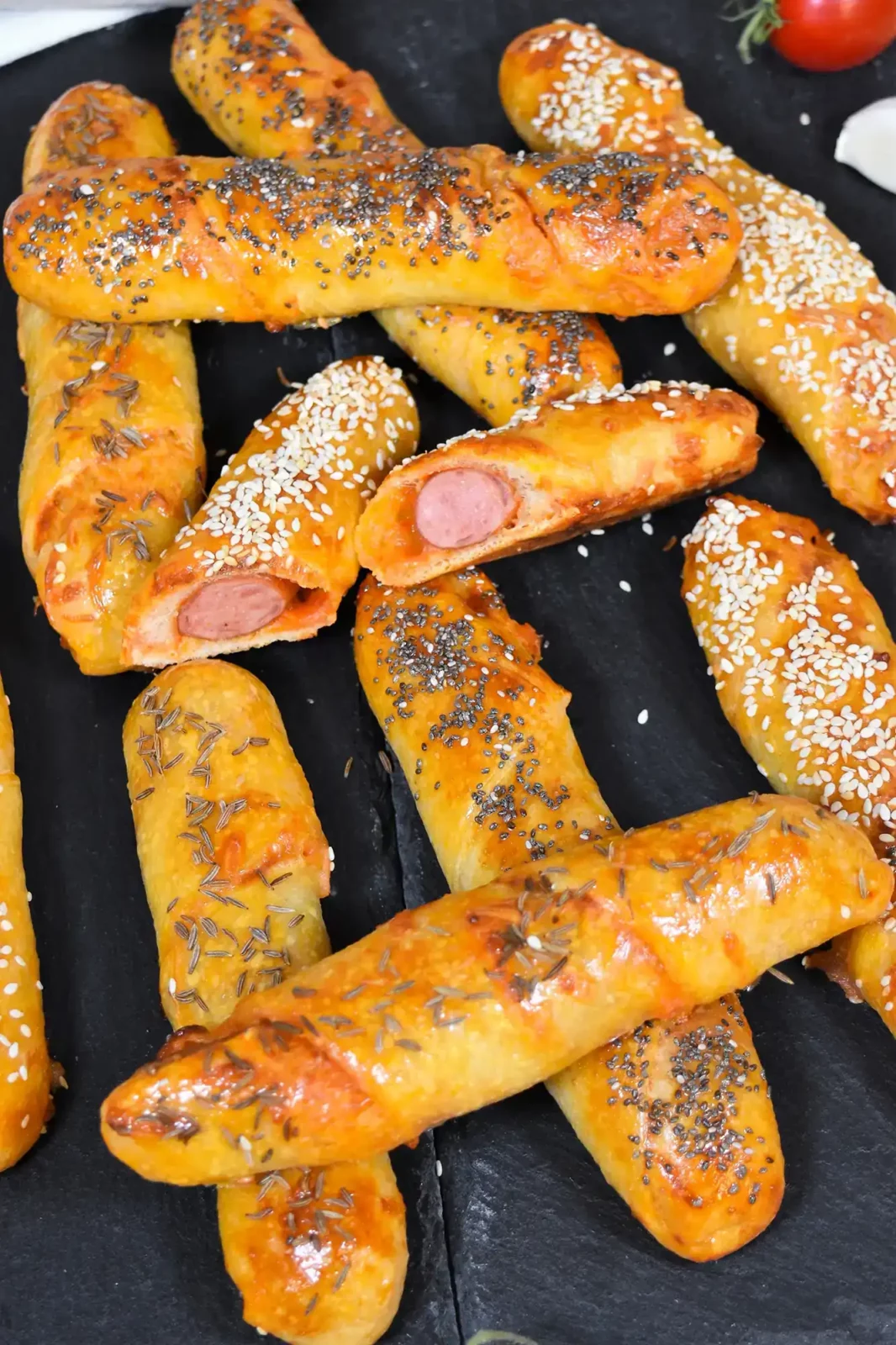 Würstchen im Pizzateig auf mazedonische Art Fingerfood Snack Rezepte
