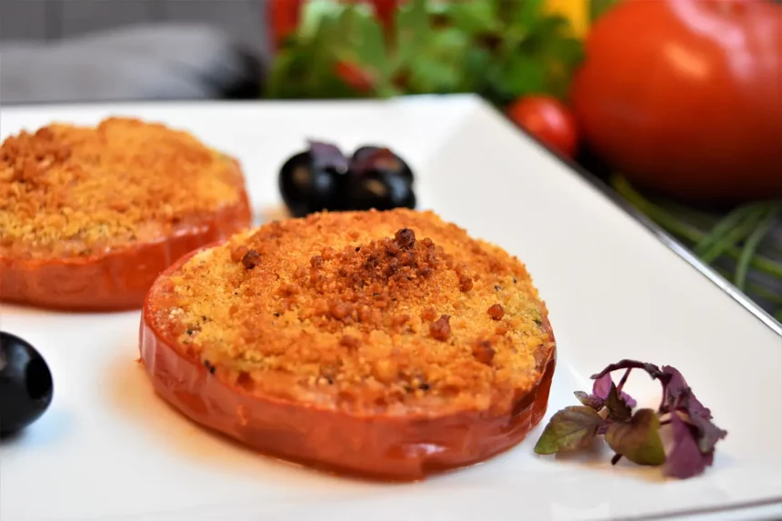 Tomaten mit Brösel Haube Rezept