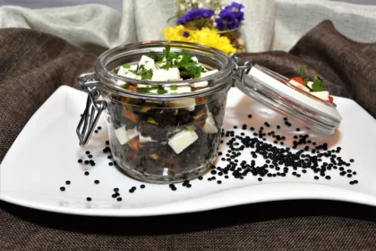 Belugalinsensalat Rezept