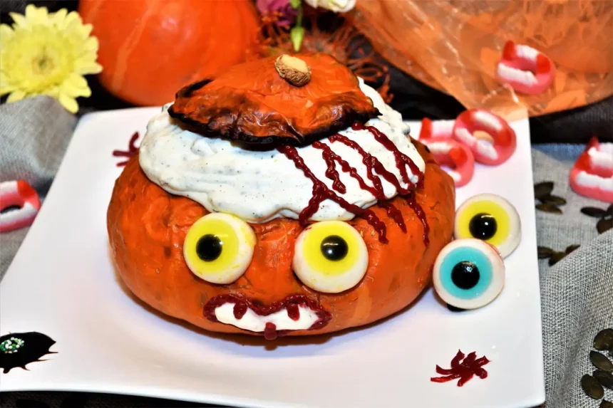 Ein gruseliges Dessert zu Halloween