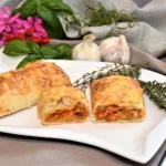 Pizza Rolle in Filo Teig Backrezept