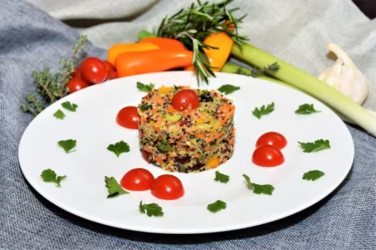 Quinoa salat-einfach,schnell und lecker Rezeptidee