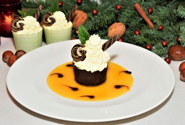 Schokoladen Orangen Cupcakes Dessert