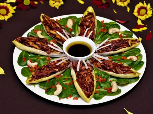 Chicorée-Möhren auf Feldsalat-Rezept-ballesworld