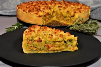 Gemüse Tarte mit Knusperstreusel Rezept