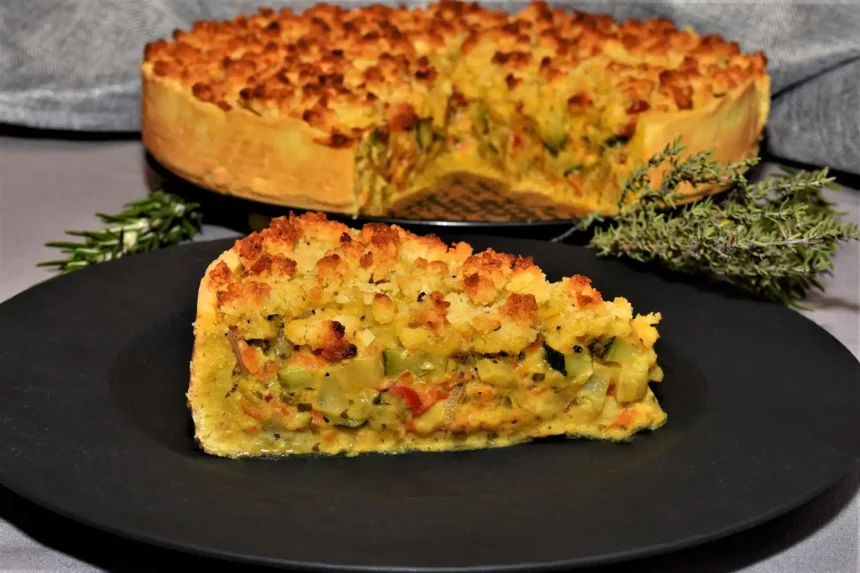 Gemüse Tarte mit Knusperstreusel Rezept