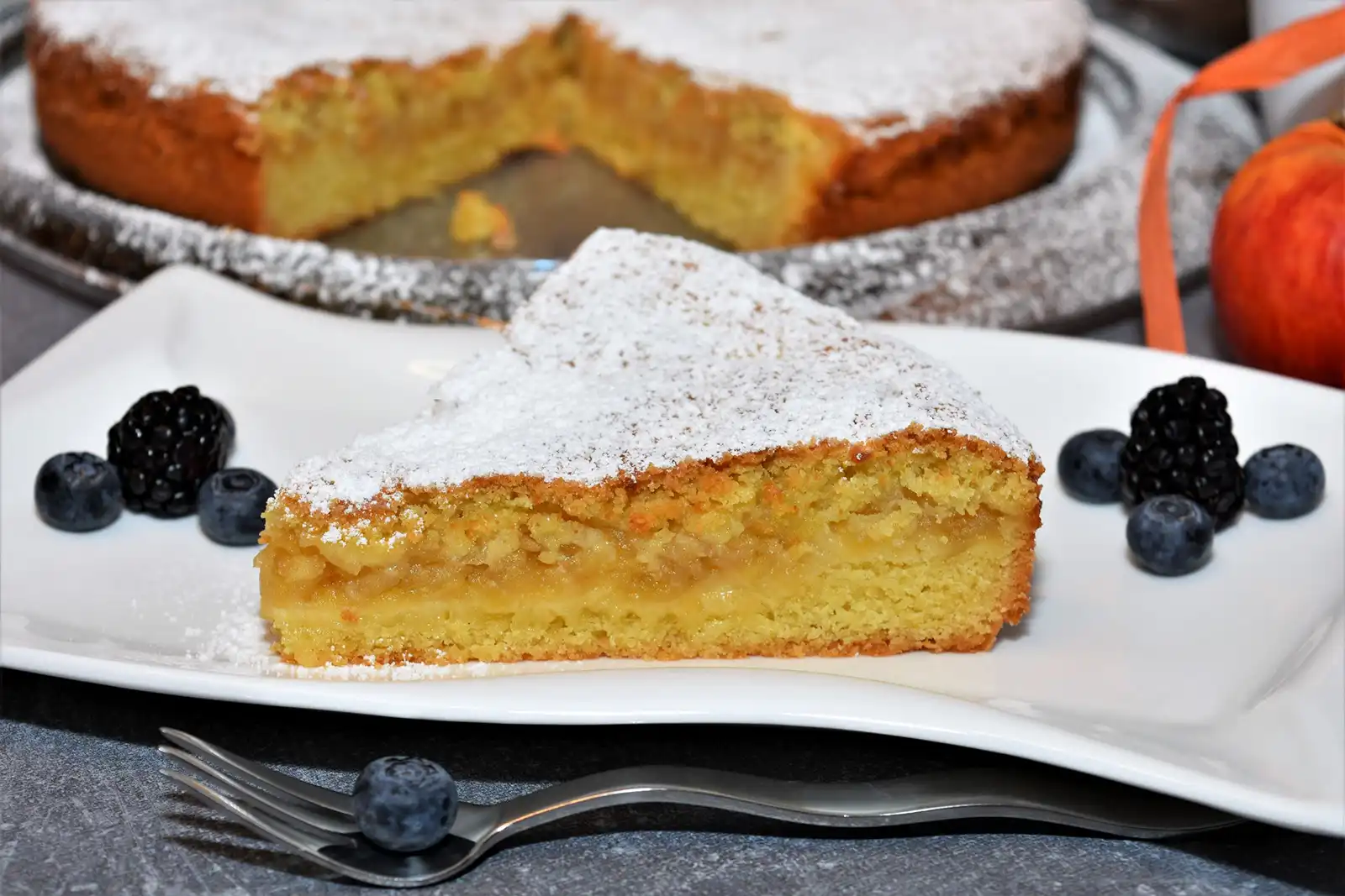 Zartschmelzender Apfelkuchen mit Kokosfett Rezept