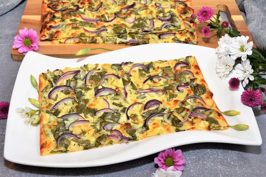 Flammkuchen mit Bärlauch Rezept