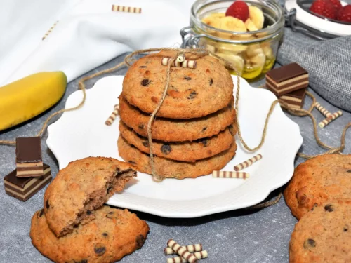 Bananen Cookies mit Bananen Mehl Rezept