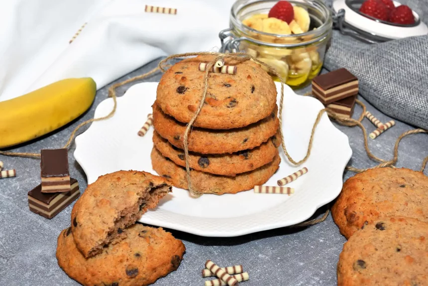 Bananen Cookies mit Bananen Mehl Rezept