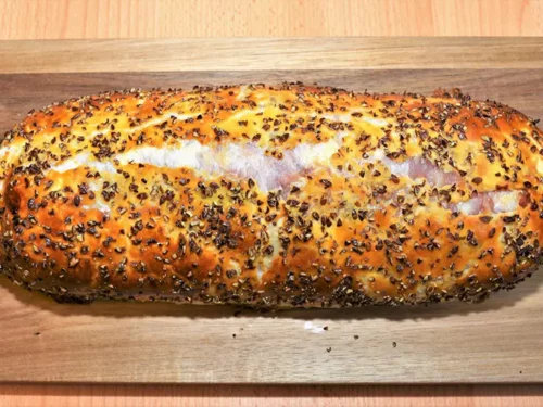 Käserolle im Zucchini Blätterteig Mantel - BallesWorld