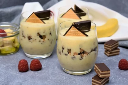 Bananen Creme Dessert im Glas Rezept