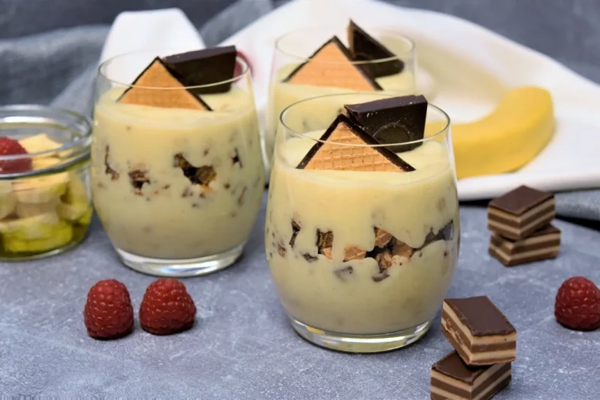 Bananen Creme Dessert im Glas Rezept