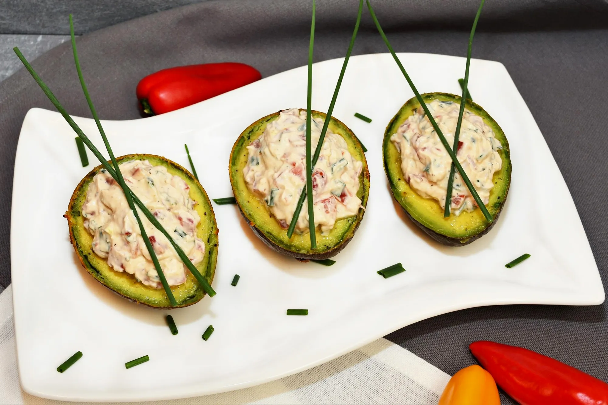 Avocado mit Frischkäsefüllung-Rezept-ballesworld