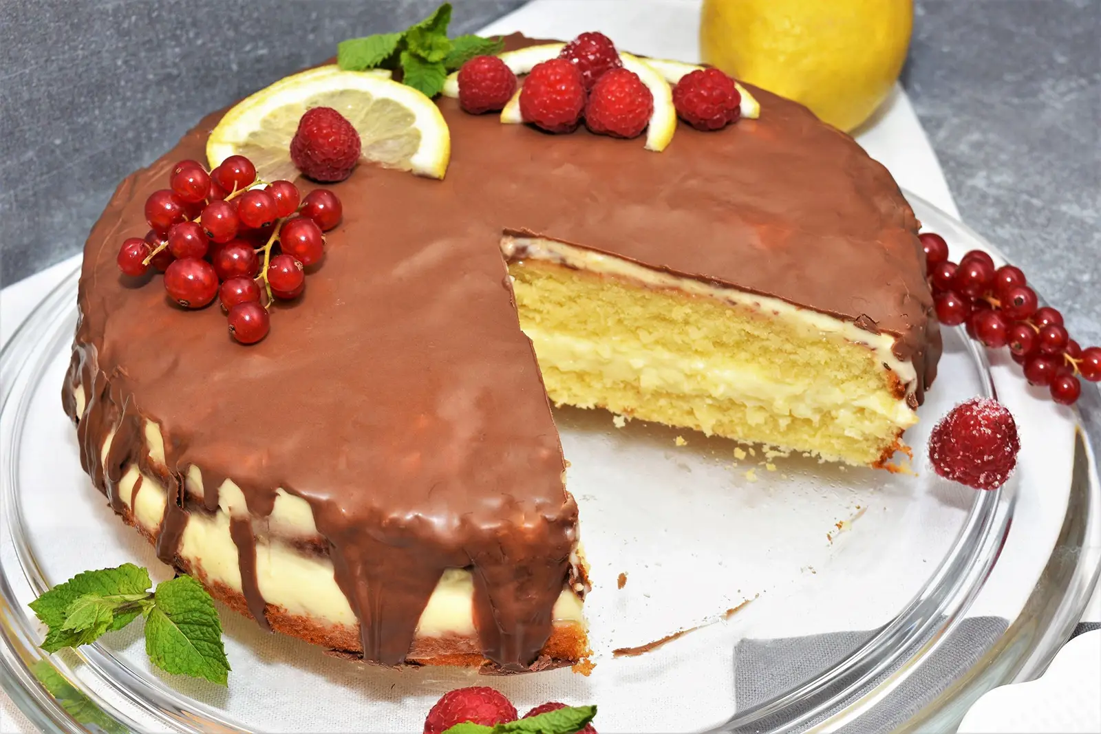 Zitronen Joghurt Kuchen Backrezept