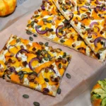 Flammkuchen mit Kürbis, Tofu und Zwiebeln-Rezept-ballesworld