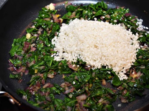 Veganer Spinat Reis Auflauf