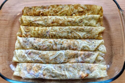 Schnelle Eierpfannkuchen Auflauf