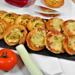 Schnecken mit Lauch und Käse Rezept Snack Fingerfood