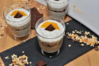 Orangen Chia Dessert Rezept im Glas