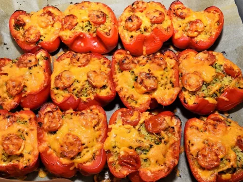 Mit Bulgur gefüllte Paprika - BallesWorld