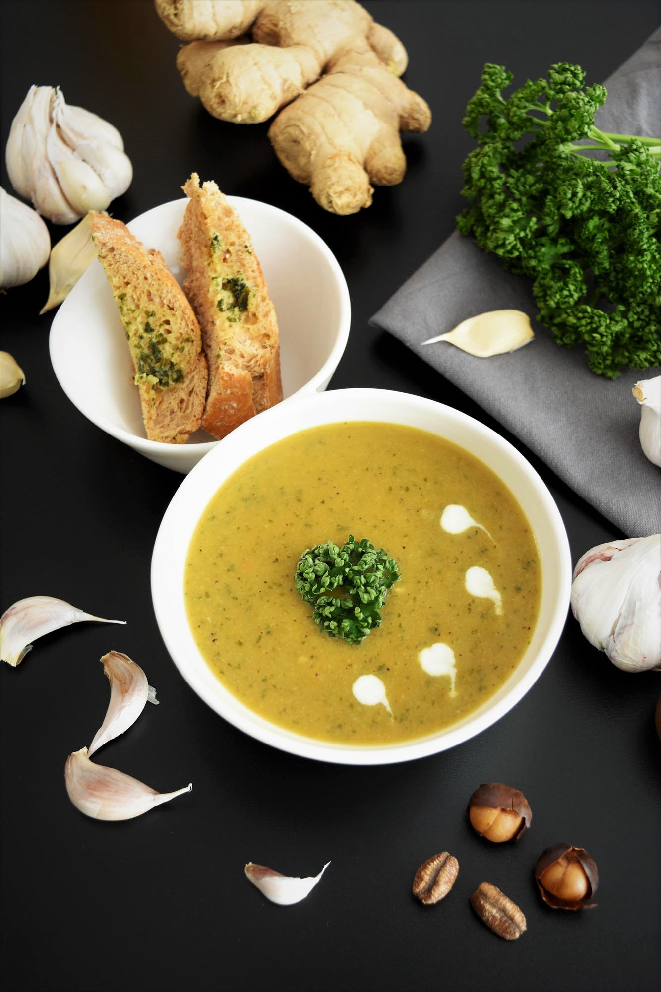 Knoblauch-Creme-Suppe