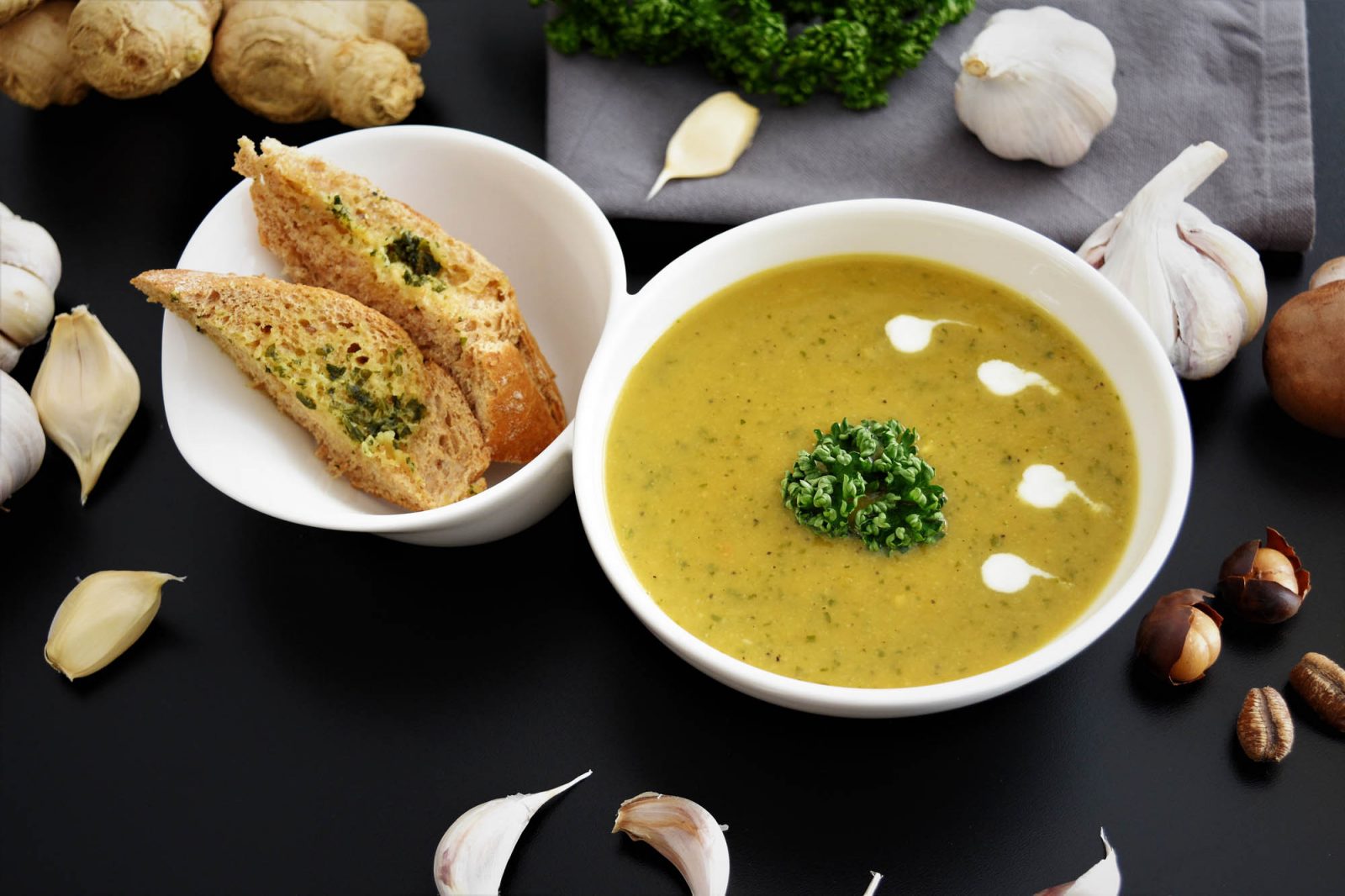 Knoblauch-Creme Suppe Rezept