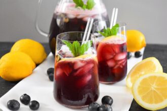 Aronia Limonade mit Heidelbeeren-Rezept-BallesWorld