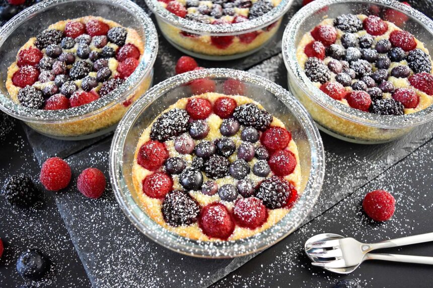 Beeren Kuchen im Glas Rezept