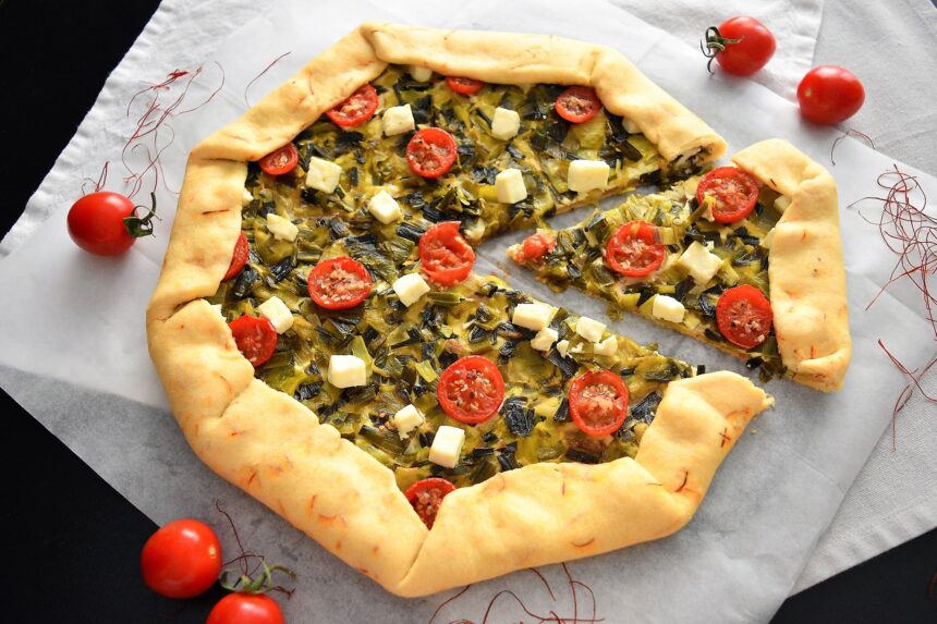 Galette mit Porree und Feta-Rezept-BallesWorld