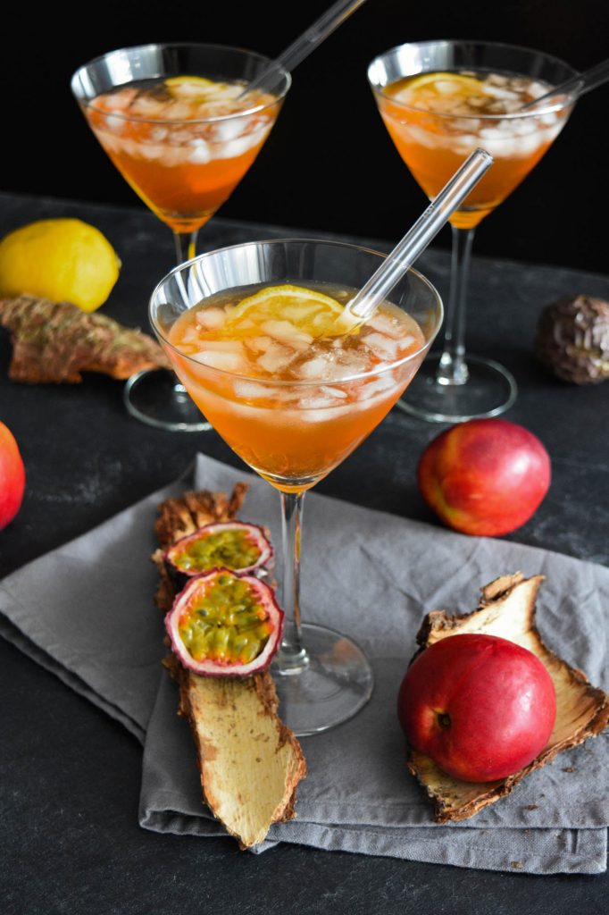 Lillet Pfirsich Maracuja Cocktail-Exotisch-BallesWorld