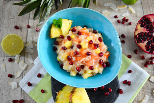 Exotisches Reis Dessert