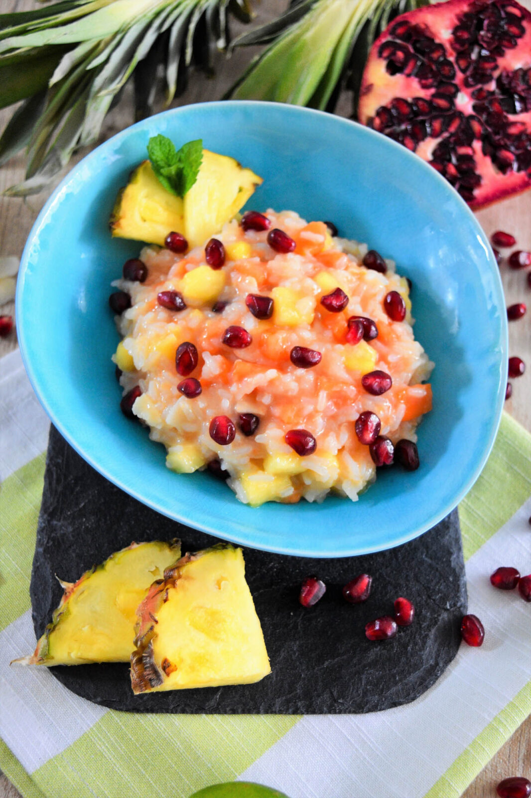 Exotisches Reis Dessert-Karibisches Dessert-ballesworld