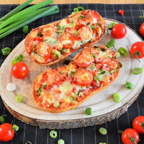 Vegetarische Pizzabrotchen Mit Frischem Gemuse 