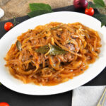 Kalbsbraten mit Barbecue Zwiebeln-Rezept-ballesworld