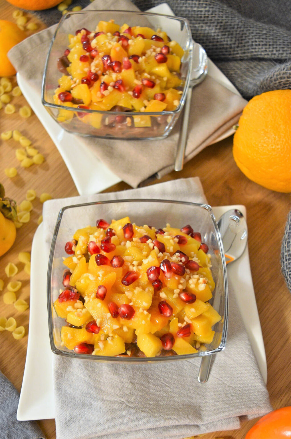 Schoko-Nudeln mit karamellisiertem Kaki - BallesWorld