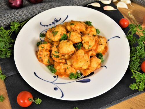 Gebackene Blumenkohl Plätzchen-Rezept-ballesworld