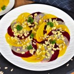 Beete Kohlrabi Salat mit Apfeldressing-Rezept-ballesworld
