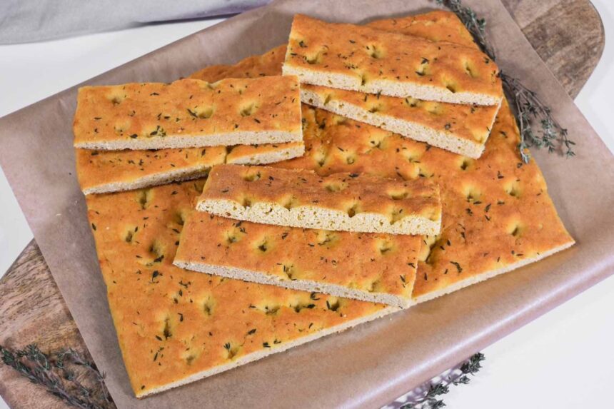 Focaccia aus Blumenkohl und Kichererbsen Mehl-Rezept-ballesworld