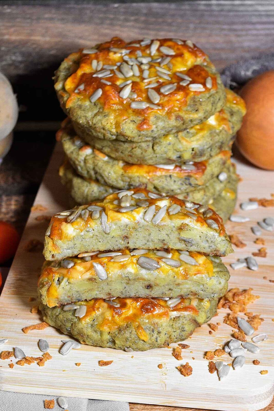 Kartoffel Taler mit Käse überbacken-Gesund-ballesworld