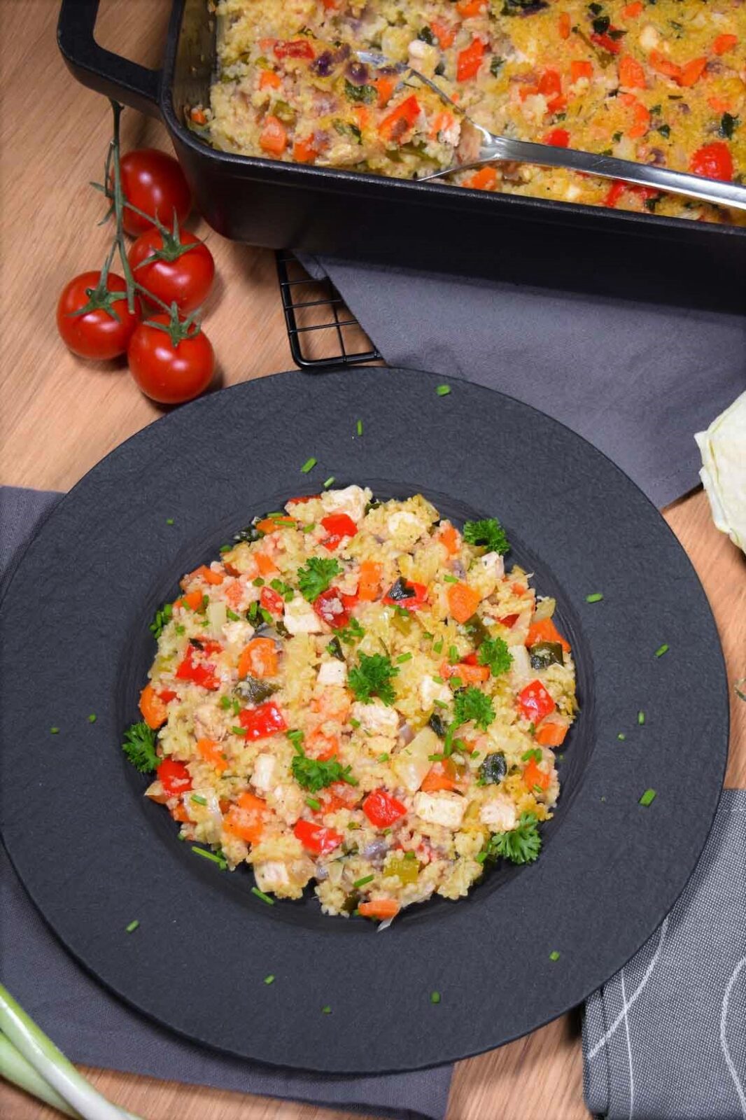 Couscous Weißkohl Auflauf mit Hähnchenbrust-Gesund-ballesworld