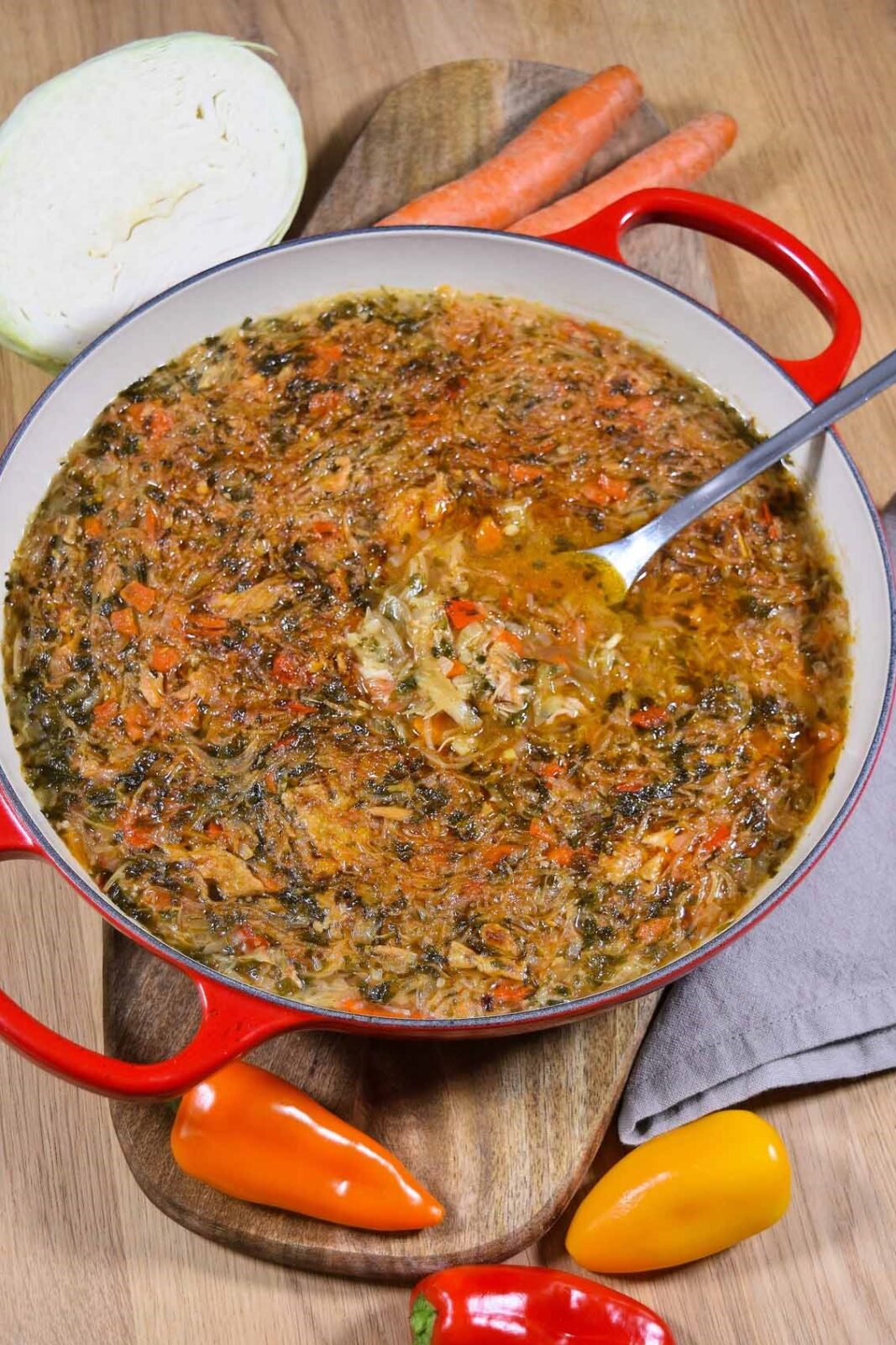 Ofen-Weißkohl mit Hähnchenfleisch-Auflauf-ballesworld