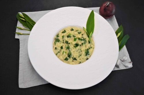 Bärlauch Risotto-Anrichten-ballesworld