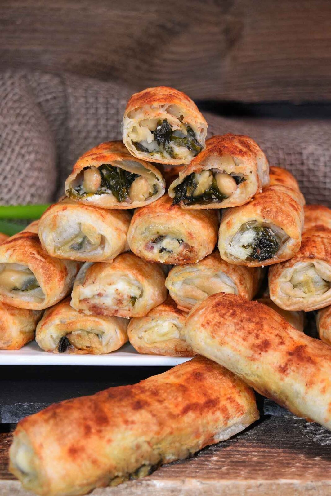 Weiße Bohnen Spinat Röllchen-Vegetarisch-ballesworld