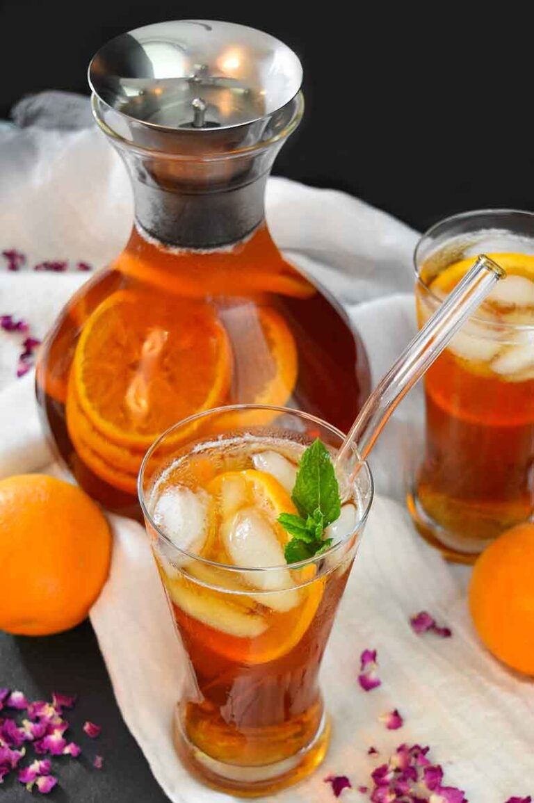 Rosen-Orangen Eistee Rosen-Orangen Eistee