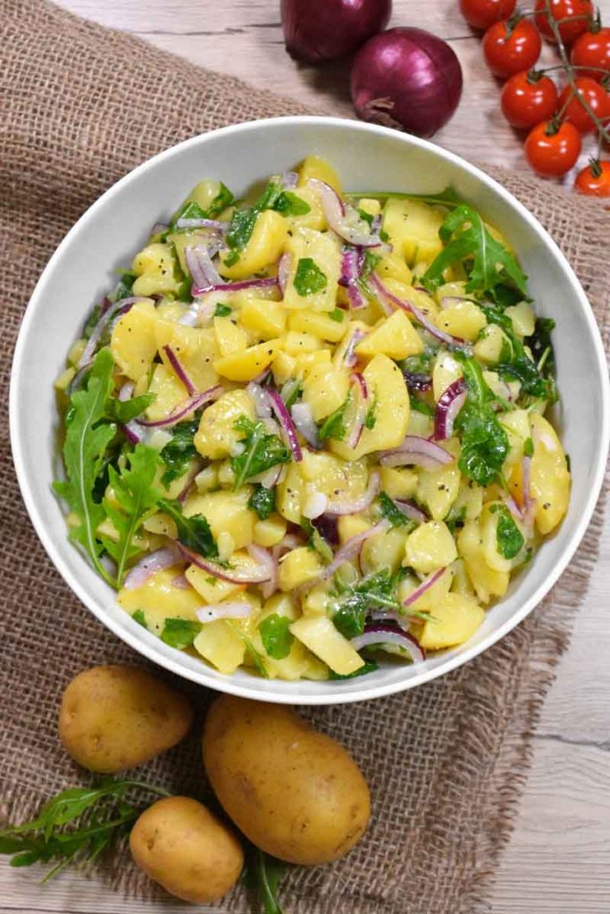 Warmer Kartoffelsalat mit Rucola-Vegetarisch-ballesworld