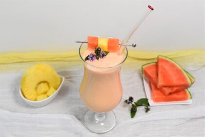 Wassermelonen-Ananas Shake-Rezept-ballesworld