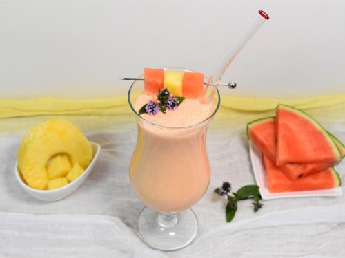 Wassermelonen-Ananas Shake-Rezept-ballesworld