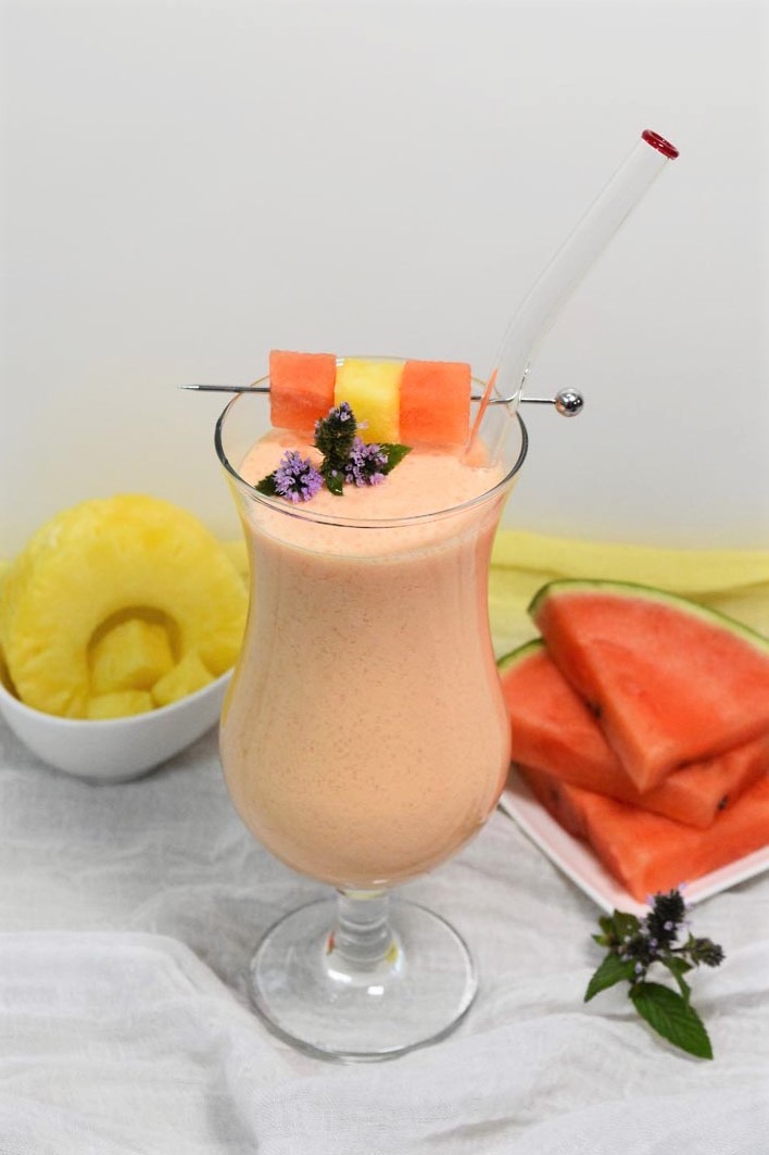 Wassermelonen-Ananas Shake-Smoothie-ballesworld